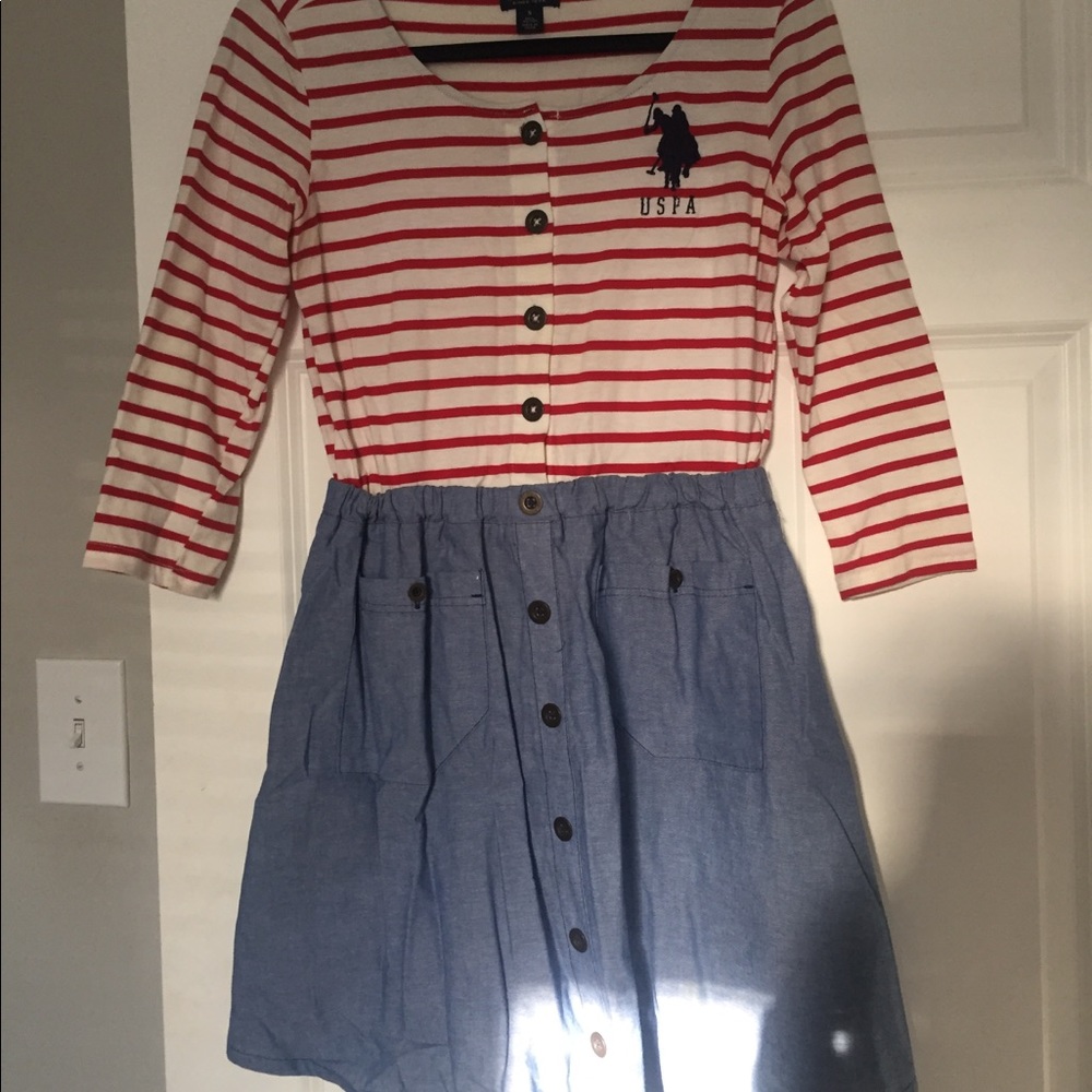 Polo Red, White and Blue Dress
